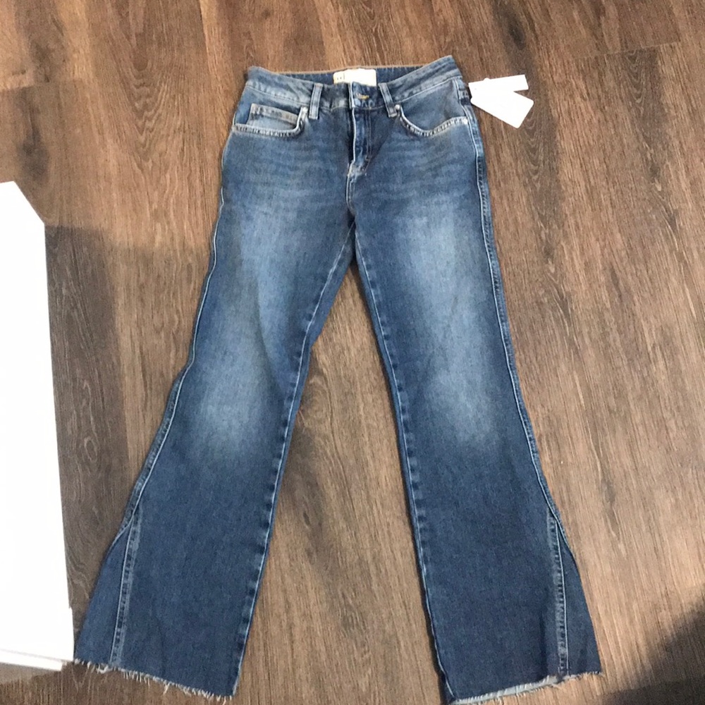 Free People Rita Crop Flare Jeans